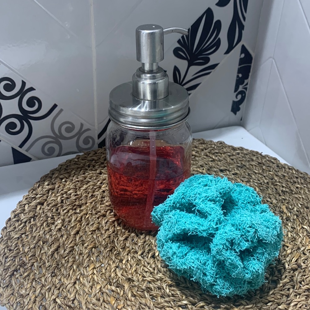 🆓🔥💯% Cotton Loofah/Pouf Handmade - Picture 3 of 4